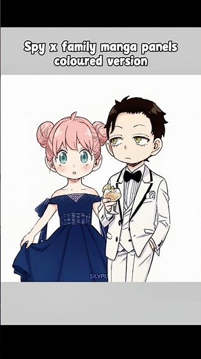 Spy x family manga coloured version ✨ #spyxfamily #animeedit #shorts