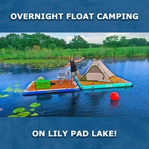 6.3K views · 304 reactions | I spent the night camping in the middle of Lily Pad Lake! It was soo serene! 覆 | Jiggin' With Jordan | Facebook