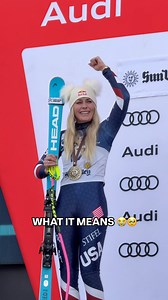Pure emotions for Lindsey on the podium 😭😭 #fisalpine | FIS Alpine World Cup Tour