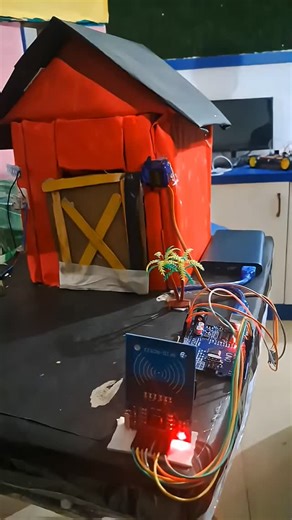 IoTVerse Edutech | Students built an RFID-Based Door Lock System using Arduino Uno, RFID Card, and a servo motor 🔐. The door unlocks automatically when an... | Instagram