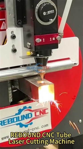 REBOUND CNC Semi-Automatic Laser Tube Cutting Machine for Square Tubes#lasermachine#tubelasercutter