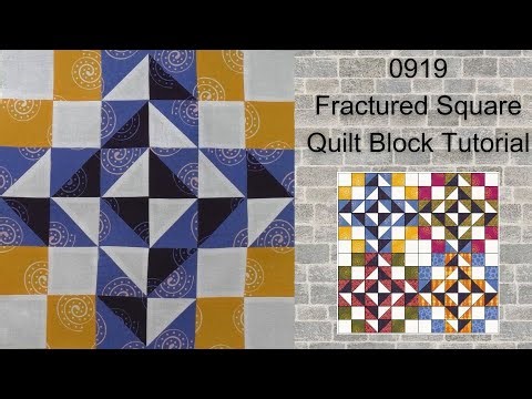 0919 Fractured Square Free Quilt Block Tutorial | Block of the Day 2023 | AccuQuilt