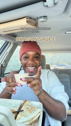 Delicious Braised Beef Barbacoa Quesadilla with Dragon Sauce at Chipotle