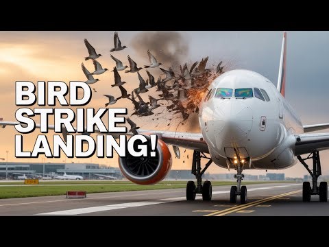 EXTREME LANDINGS: Bird strikes, Go-Arounds, & Crosswind Struggles Plane Spotting Compilation