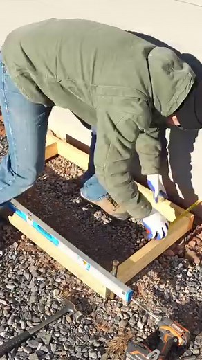 10K views · 64 reactions | How to DIY concrete pad for HVAC unit! #diy #concrete | The Excellent Laborer | Facebook