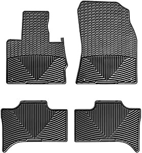 Weathertech All-Weather Floor Mats for BMW X5 3.0i, X5 4.4i, X5 4.6is - 1st & 2nd Row (W27-W158), Black