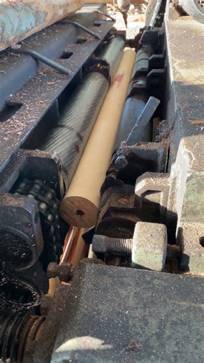 Satisfying Log Peeling Machine – Full Process Video part 560 #machine #wood #shorts