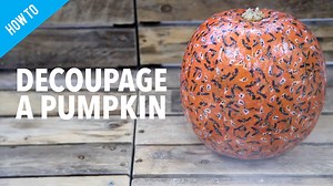 4.6K views · 4 comments | Did someone say Halloween inspo? Here's our second idea for non-carve pumpkins! This time; decoupage pumpkins! Another super-easy, super-quick method for decorating pumpkins rather than traditional carving! Hobbycraft | Silverline Tools | Facebook