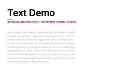 Text group on the left - Html Code Example by Nicepage