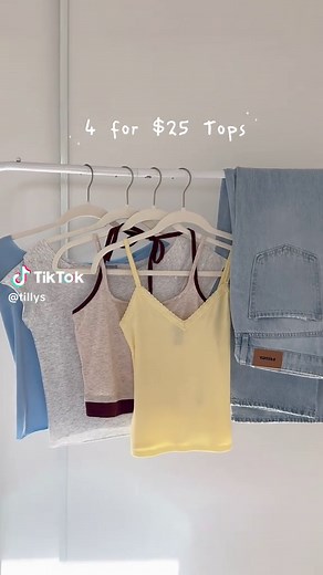 Spring closet refresh ✨Featuring Tillys 4 for $25 Tops #withtillys | #springfashion #deals #cutetops