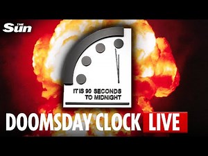 LIVE: Scientists unveil latest movement of 'Doomsday Clock' as world tensions rise