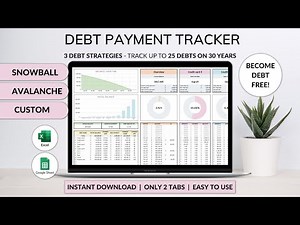 Debt Payment Tracker Tutorial - Snowball & Avalanche Method - Student Loan & Mortgage House Tracker