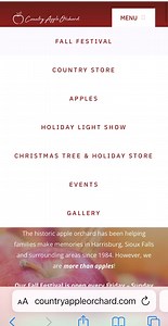 Check out our website! You can check out our events, purchase season and day passes and get up to date information on our apples during the fall festival season! | The Country Apple Orchard