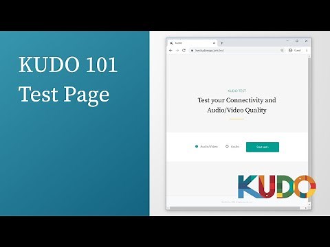 KUDO 101 - Test Page