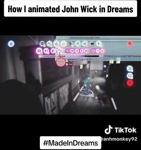 All the main steps I did to animate John Wick in Dreams PS4 #animation #madeindreams #johnwick #mediamolecule #dreamsps4 #sony #playstation