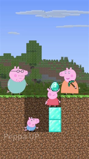 George’s Studying Makes Daddy Pig Rich! #peppapig #minecraft