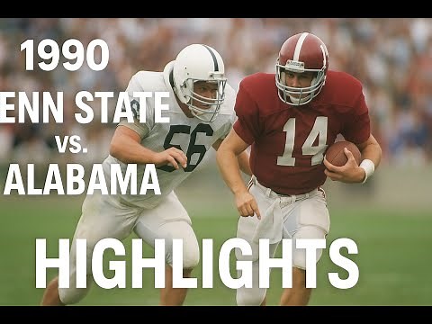 1990 Penn State vs. Alabama Highlights