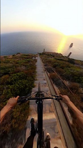 GoPro | High-Stakes Staircase Biking 🎬 Jonny Livorti #Shorts #MTB