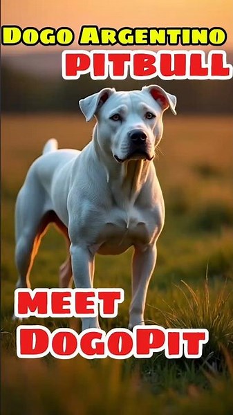 DogoPit 🐾 The Fearless Dogo Argentino Pitbull Mix | Unique Dog Breeds #Dogs #Pitbull #DogoArgentino