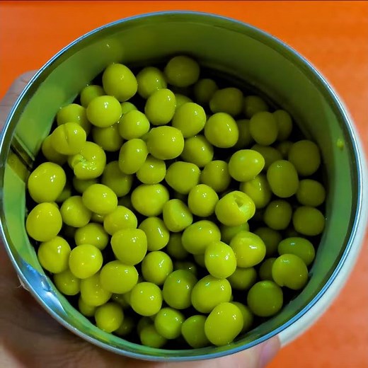 cook Instant Mashed Potatoes then mix in Canned Sweet Peas