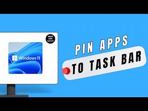 HOW TO PIN APPS TO TASKBAR IN WINDOWS