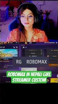 NEPALI GIRL STREAMER 🤯 KE SATH ROBOMAX ASA BHI KYA KER DIA 😂 FREEFIRE MATCH MAI #freefire#viralshort