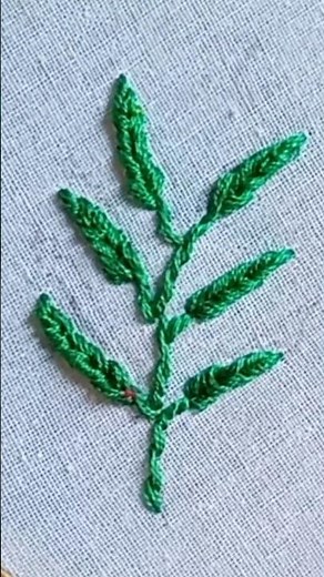Leaf stitch embroidery patterns | hand embroidery leaf stitch for beginners | how to leaf stitch