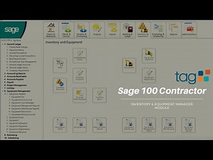 Overview: Inventory & Equipment Manager Module in Sage 100 Contractor