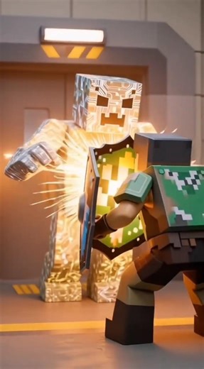 Adegan 18: Serangan Virus Cyber-Creeper Minecraft #alien #minecraftshorts #game