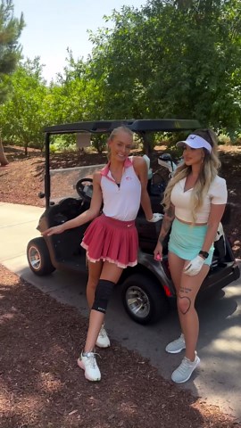 Leah Gruber on Instagram: "Bucket list course! ⛳️🫶💚 @shelbyvaline @addison.farley"