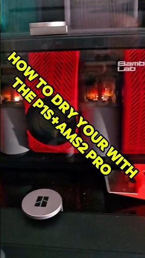 How to Dry Filament Using the AMS 2 Pro + P1S 😳