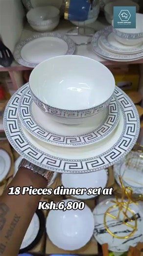 Stylish Versace Ceramic Dinner Set | 18 Pieces for Ksh.6,800