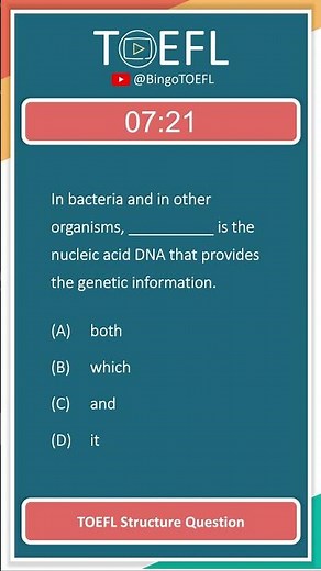TOEFL Grammar Practice #589 | Structure Questions (Subject)