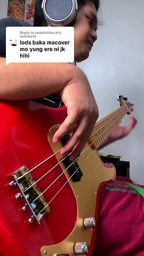 Replying to @seantristan.m never had the time to learn this song pero sinalang ko parin with little practice haha #fyp #foryou #bass #ere #juankarlos #opm #bassist #basstok #xybca