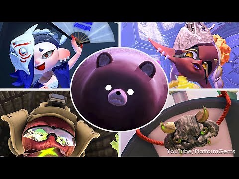 Splatoon 3 - All Bosses (With Cutscenes) [4K 60FPS]