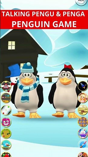 Talking Pengu & Penga Penguin Game 😂 Big Fun Gameplay 👍 #shorts