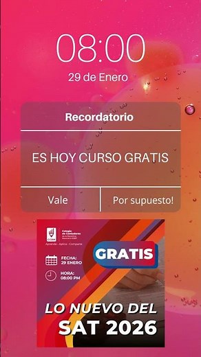 CURSO GRATIS LO NUEVO DEL SAT