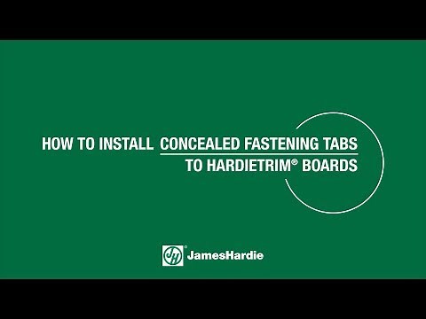 How To Install Concealed Fastening Tabs to HardieTrim® Boards