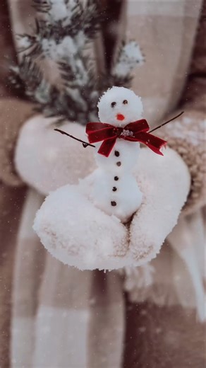 Let's make a mini snowman | Creative winter process ❄☃️