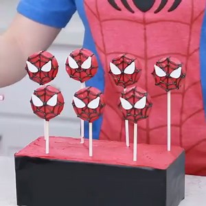 576K views · 4.7K reactions | How to make Spider Man themed Cookie Pops! Watch full video on www.YouTube.com/RosannaPansino | Rosanna Pansino | Facebook