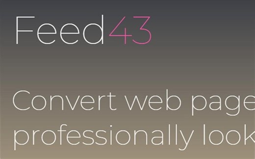 【feed43】5分钟叫你自制rss订阅源