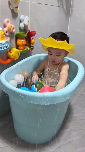 Cute Baby playing with Toy Ball 🤽‍♂️
