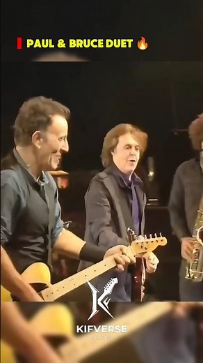 When Paul McCartney & Bruce Springsteen Duet ⚡#paulmccartney #thebeatles #rocknroll #70s #kifverse