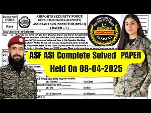 ASI Test Preparation 2025 | Airport Security Force | Complete Paper Pattern + MCQs