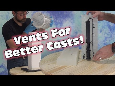 Mold making & Resin Casting Tutorial: Using Vents In A Block Mold