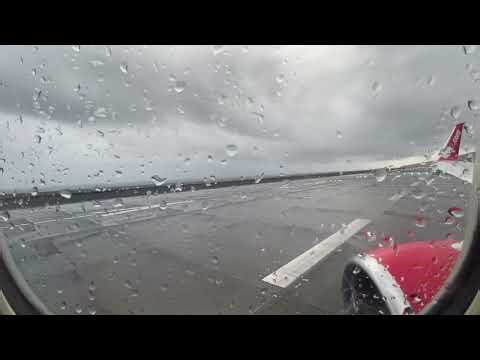 POV - Wet And Windy Take-off From Madeira (jet2)