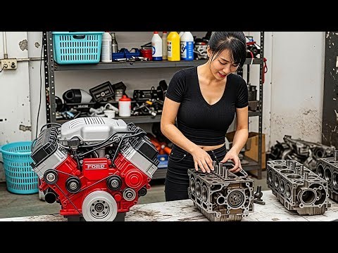 Mechanic Girl FORD Engine Repair | Rebuild & Car Repair