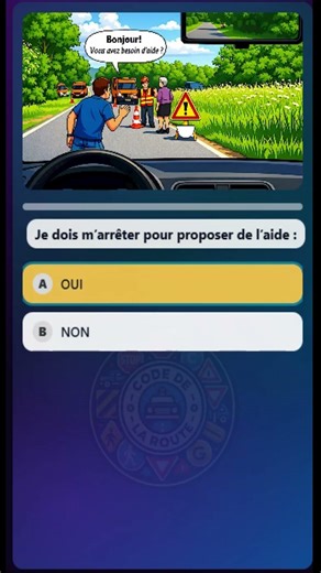 🚗 Piège du Code de la Route ! Tu ferais quoi ? 😱 | Quiz Permis #Shorts