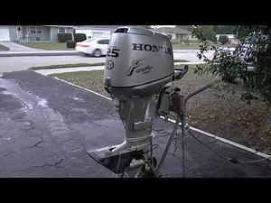 2001 Short Shaft Honda 25hp 4 Stroke Outboard Motor