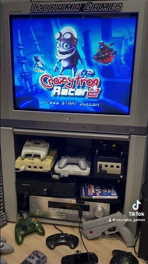 Crazy Frog Racer 2 on PlayStation 2 🐸🏁🏍️ #crazyfrog #race #racing #ps2 #playstation #shorts